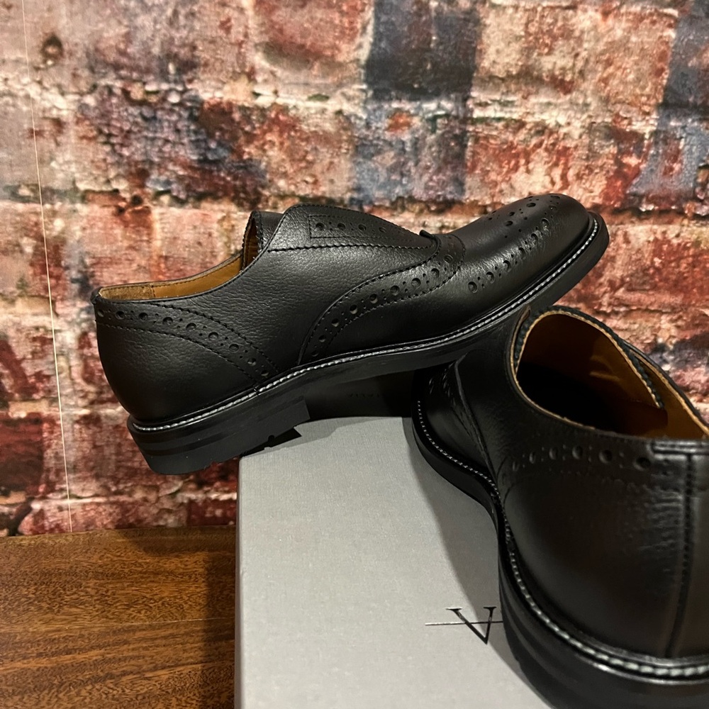 NEW Aquatalia and Men's Black Leather Slip On Dress Shoes Amazing quality. - Picture 5 of 8